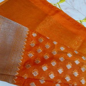 Organza Saree With Blouse