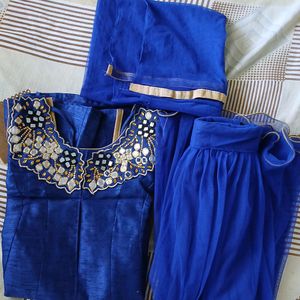 Three Piece Blue Dress