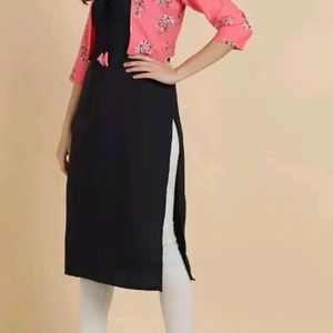 Stylish Crepe Printed Kurti For Women