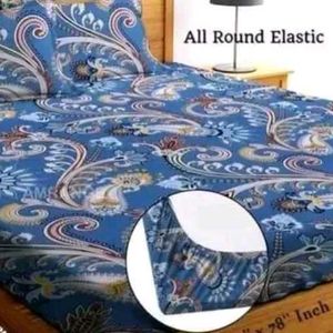 Elastic Fitted Double Bed Sheet