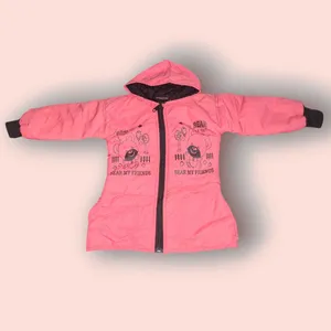 Jacket With Hoodie For Cute Baby Girl (Dark Pink)