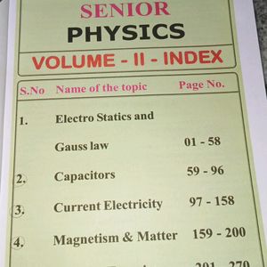 Jee Physics Senior Books