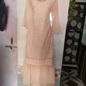 Gharara Dress With Free Cream Colour Gown