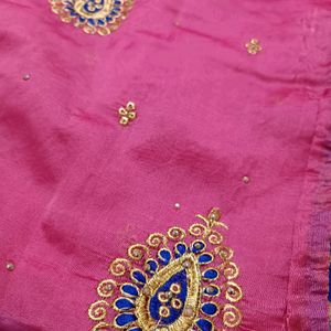 Cotton Silk Embroidered Saree