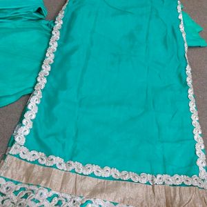 Sea Green  Embroidery Fully Stiched Sout