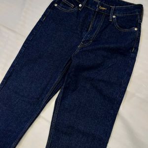 H&M Vintage Straight High Waist And Denim