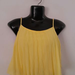 Yellow Partywear Flared Dress (Women's)