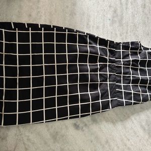 An A-line Checkered Dress