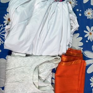 Chikankari Kurta Set With Duppatta and  Patiyala