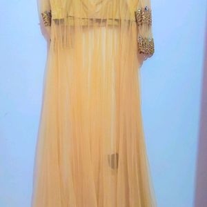 Golden Long Gown Dress