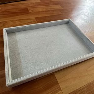 Grey Color Jewellery Display Tray Velvet