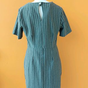 VERO MODA STRIPPED GREY DRESS