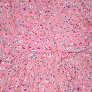 Flower Print Pink Top