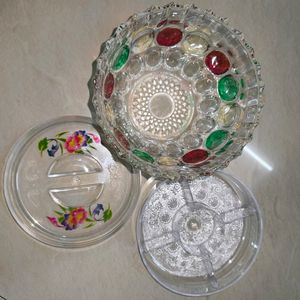 🤑Free🤑 Masala Box With - Imported Glass Bowl 💗