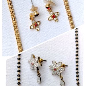 Gold Plated Mangal sutra With Tops / Chain Set