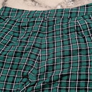 Green Checkered Pants