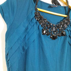 Sapphire Blue Western Top(women's)