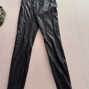 Zara Faux Leather Slim Pants