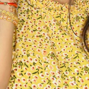 L Size Beautiful Yellow Top