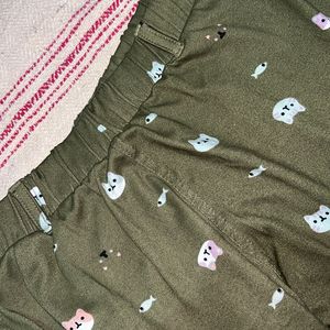 WOMEN KITTY PRINTED LOUNGE PANTS