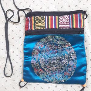 Blue Japanese Sling Bag