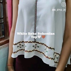 White Bohemian Top