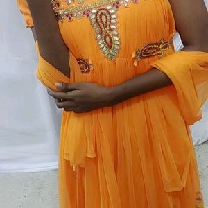 Mango Orange Party Wear