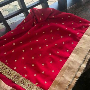 Stone Work Saree