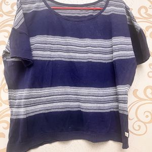 Boxy Navy Blue Top