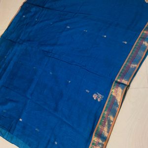 Cotton Blend Pure Gadwal Saree