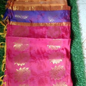 Wedding And Festival Silk Saree Rose Colour