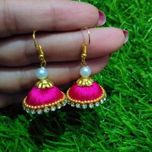 Silk Thread Earings