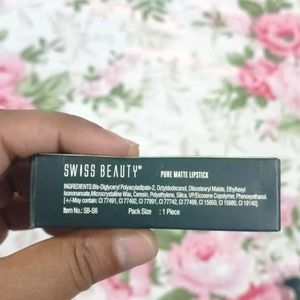 Swiss Beauty Pure Matte Lipstick- 205 Lush Pink