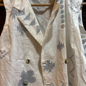 Floral Cotton Waist Coat