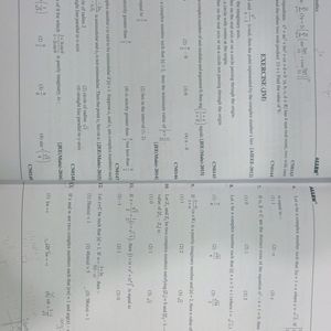 Allen Complex Number Sheet