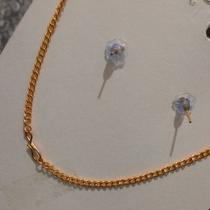 Chain With Earring Set