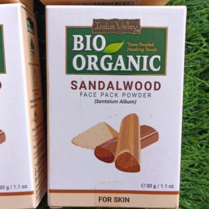 Indus Valley Bio Organic Sandalwood Face Pack