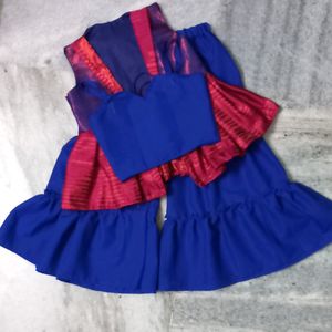 kids dress with sharara