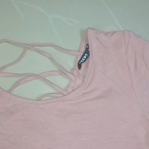 Baby Pink Crop Top