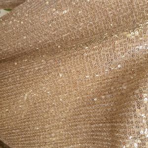 A Beautiful Gold Sequins Partywear Dress