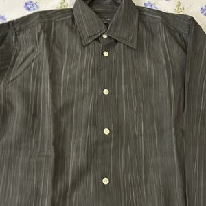 Men Shirt - Greyish Brown Size 38