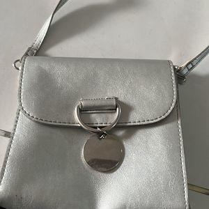 Silver Sling Bag