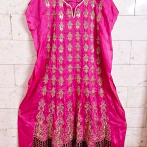 Semi Stiched Anarkali Suit Set