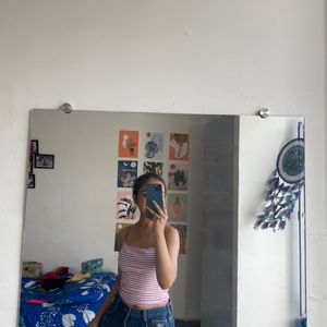 White And Pink Top