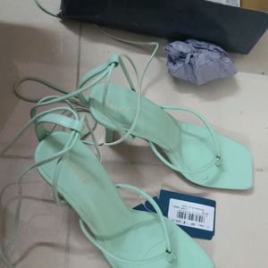 Flouroscent Green Curiozz Brand New Intact Heels