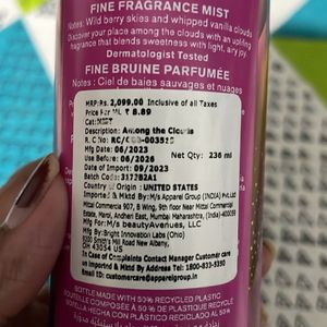 Bath & Body Works-Among The Clouds Fragrance Mist