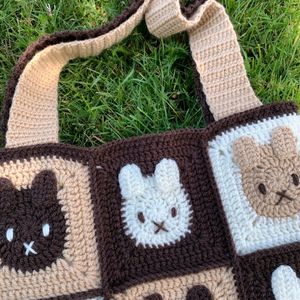 Crochet Multi Colour Of Miffy Tote Bag