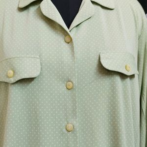 Plus Size Mint Green Shirt