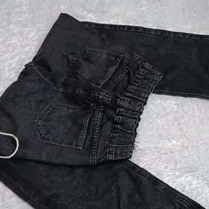 Charcoal Straight Pants