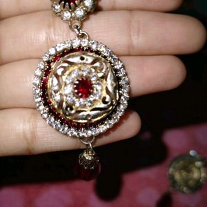 Attractive Earring and Golden red Earrings Combo